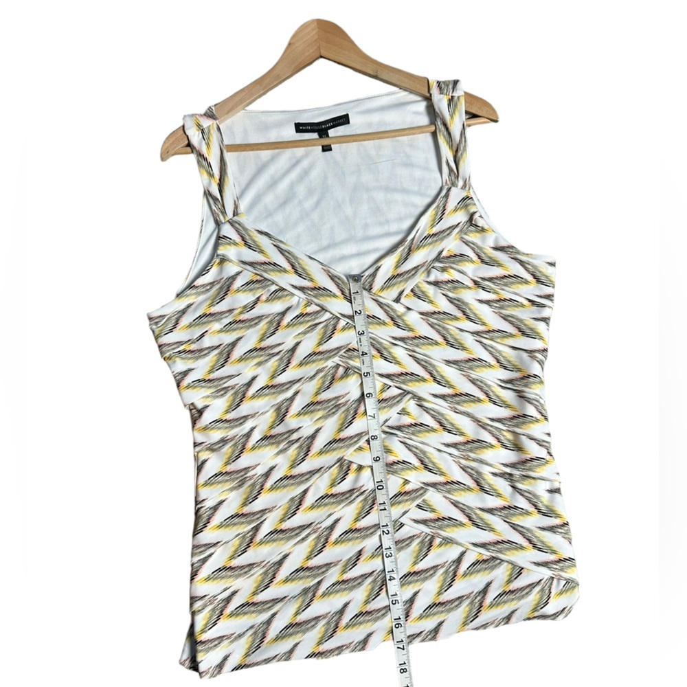 White House Black Market‎ Womens V-Neck Sleeveless Summer Top Size XL - Picture 8 of 9
